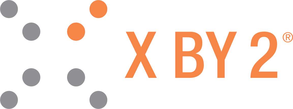 X BY 2 logo